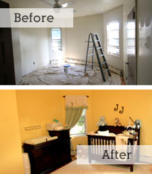 Paint 4 Perfection Before and After Nursery #paint4perfection